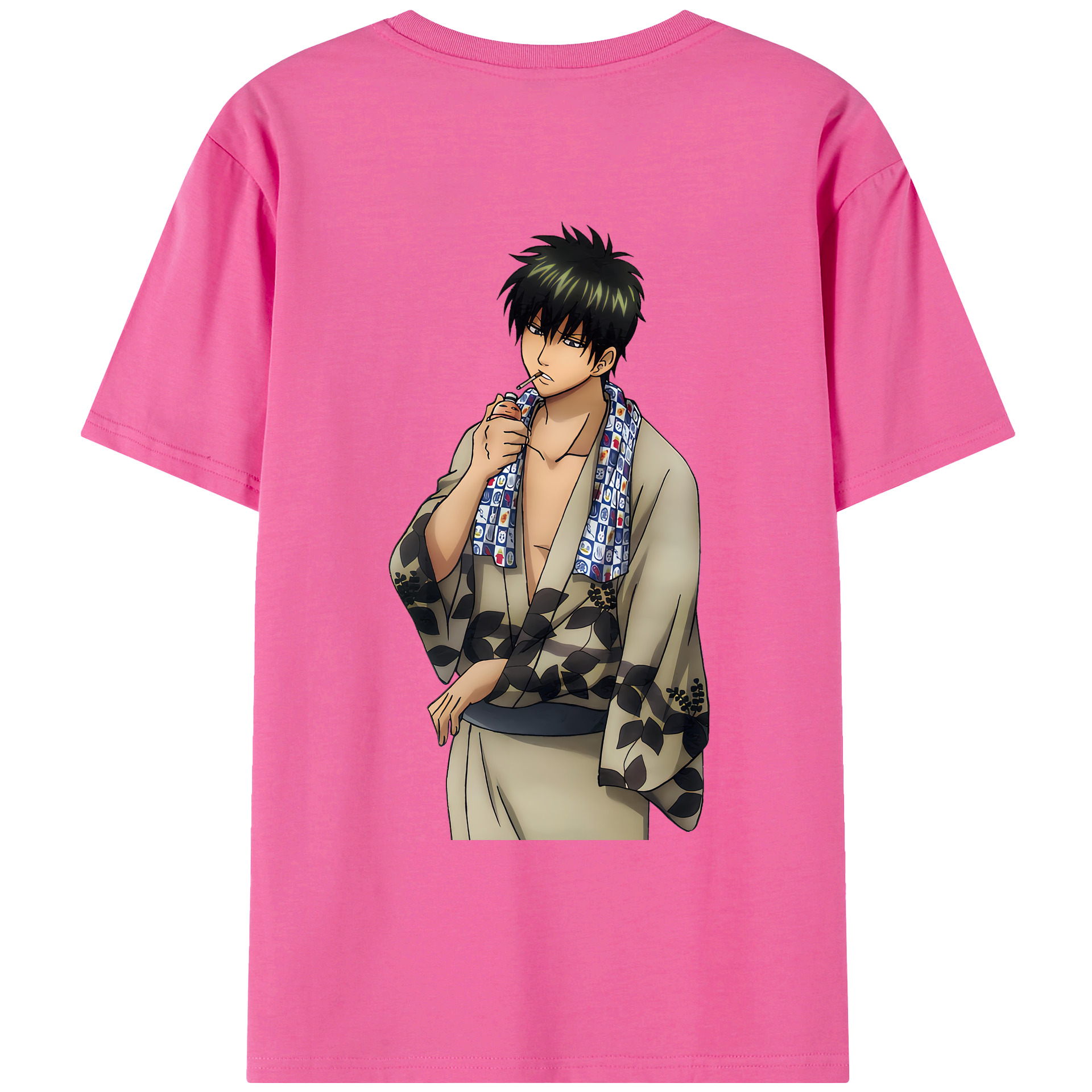 （画像用） ぎんたま 坂田銀時（さかたぎんとき） 神楽 志村新八（しむら しんぱち） GINTAMA Sakata Gintoki Kagura Shimura Shinpachi レディース半袖Tシャツ(バックプリント)
